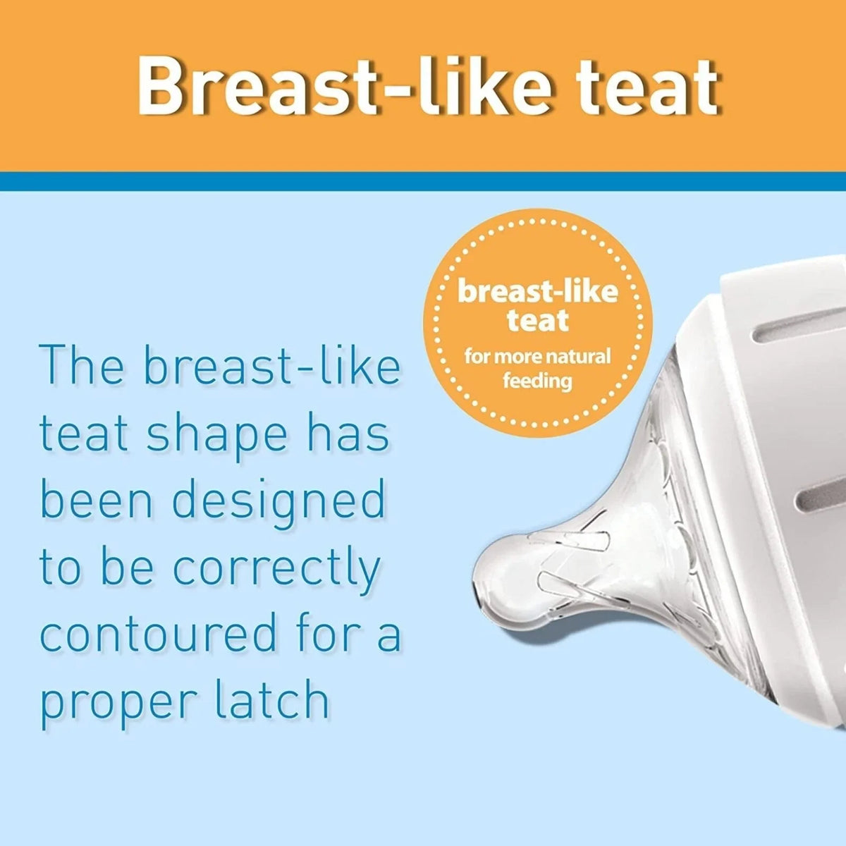 Dr. Brown's Options+ Baby Bottle Teats Level 2 Wide Neck 3+ months Pack of 2