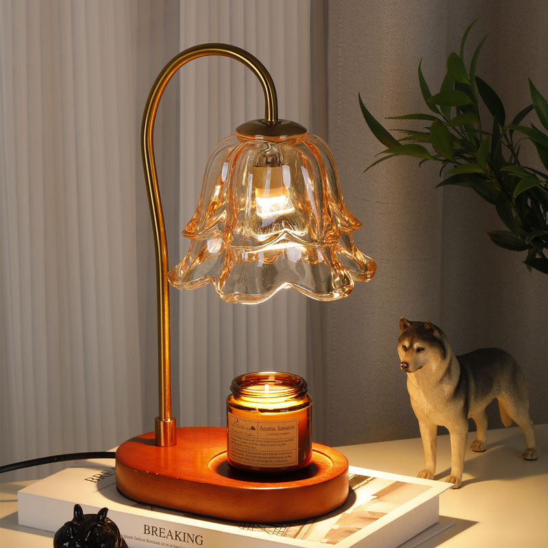 Luxury French Retro Wax Warmer - Elegant Bedside Fragrance Lamp with Dimmer