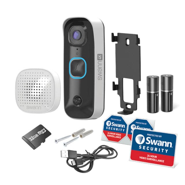 Swann 4K Smart Wireless Video Doorbell & Chime