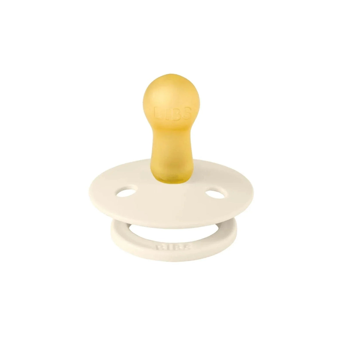 BIBS Pin Latex Soothers 0-6 months Pack of 2 - Ivory & Vanilla