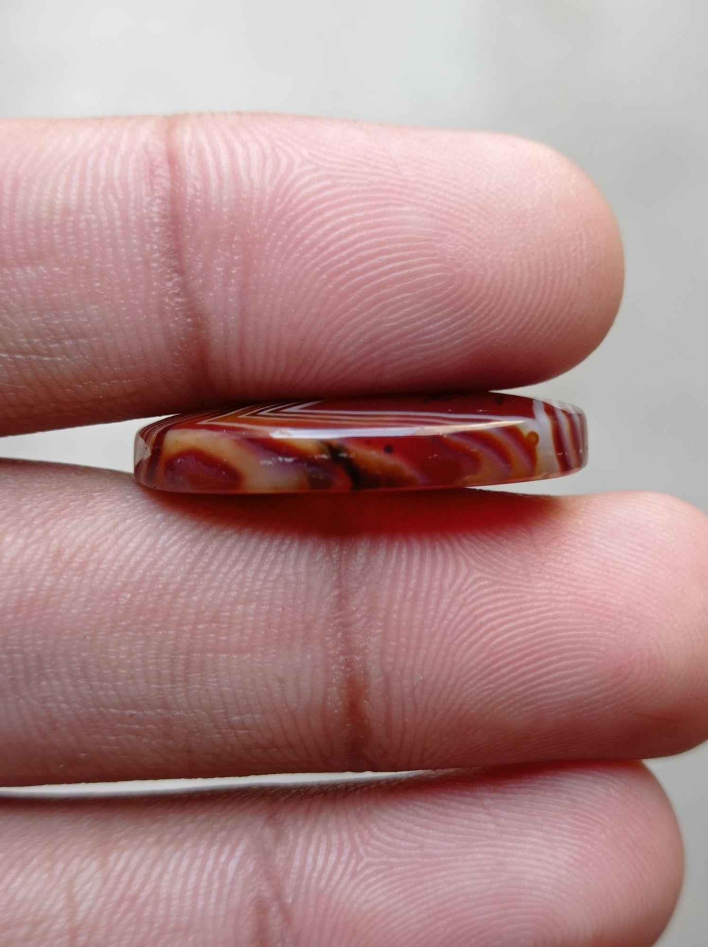 28.8ct Classy Fortified Agate Cabochon - Sulaimani Aqeeq - 28x21x7mm