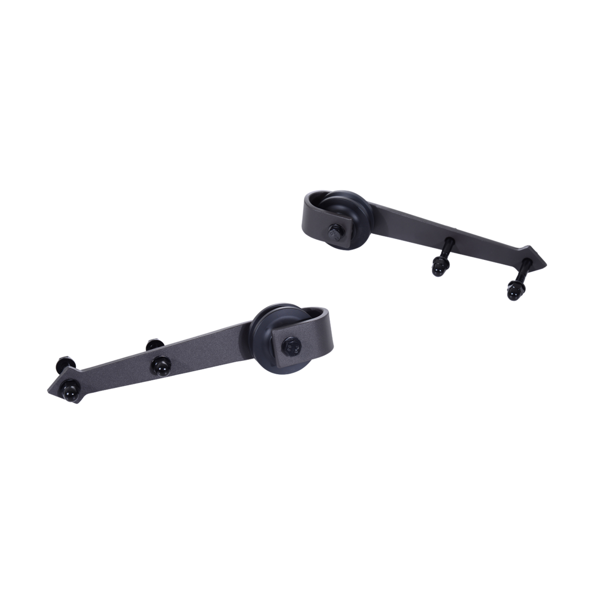 HOMCOM Sliding Wood Barn Door Track System Kit Hardware Set Stainless Steel