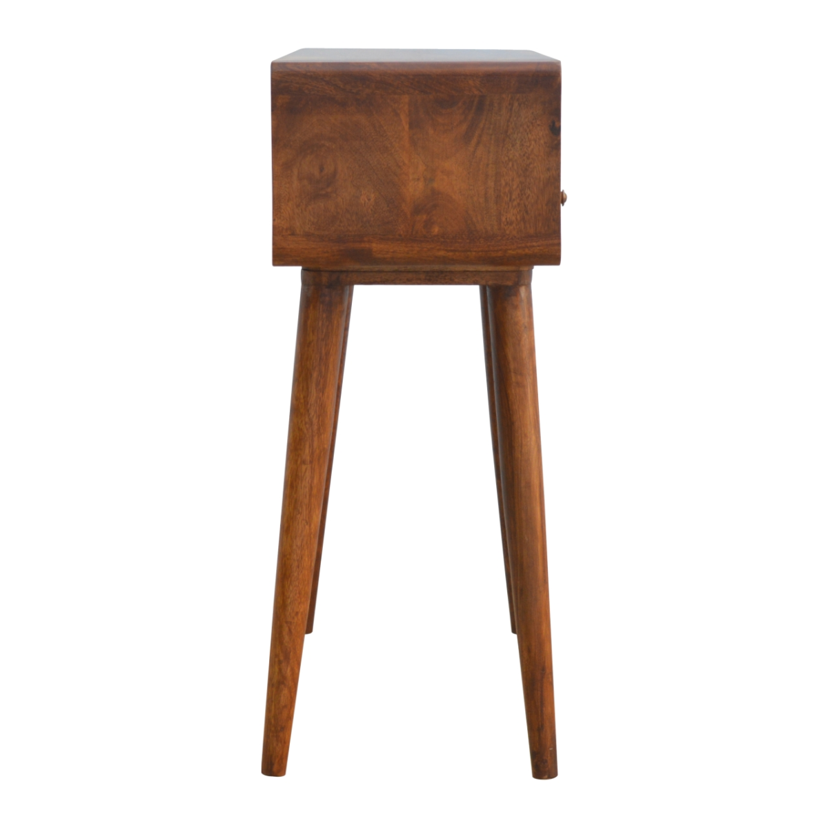 Artisan Furniture Solid Wood Curved Chestnut Console Table