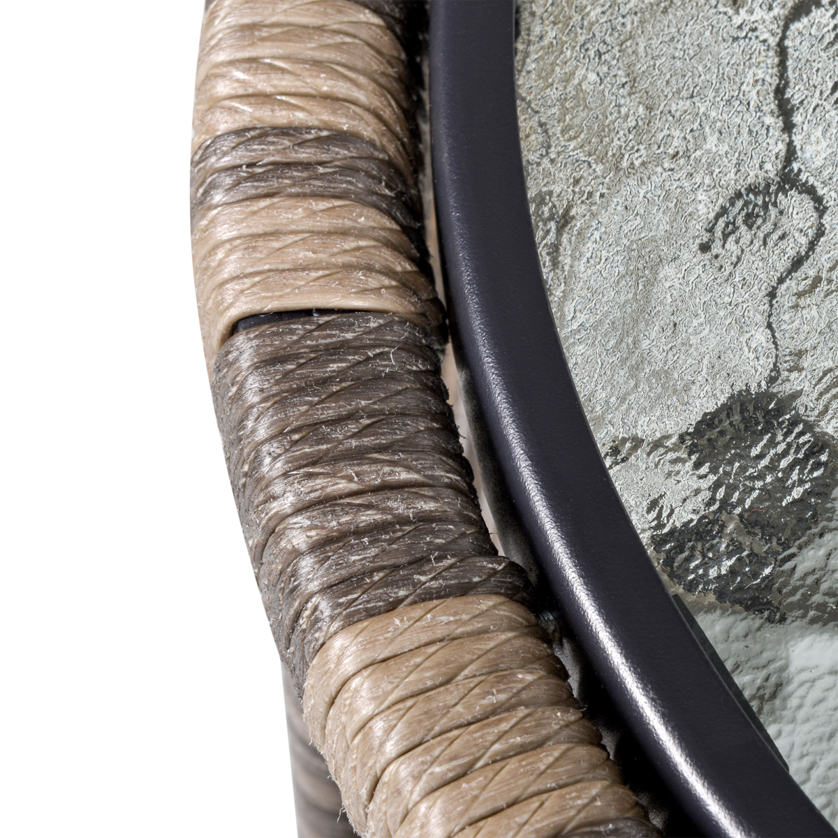 3 PCS Webbed PE Rattan Outdoor Patio Set w/ Cushions Steel Frame Grey Outsunny