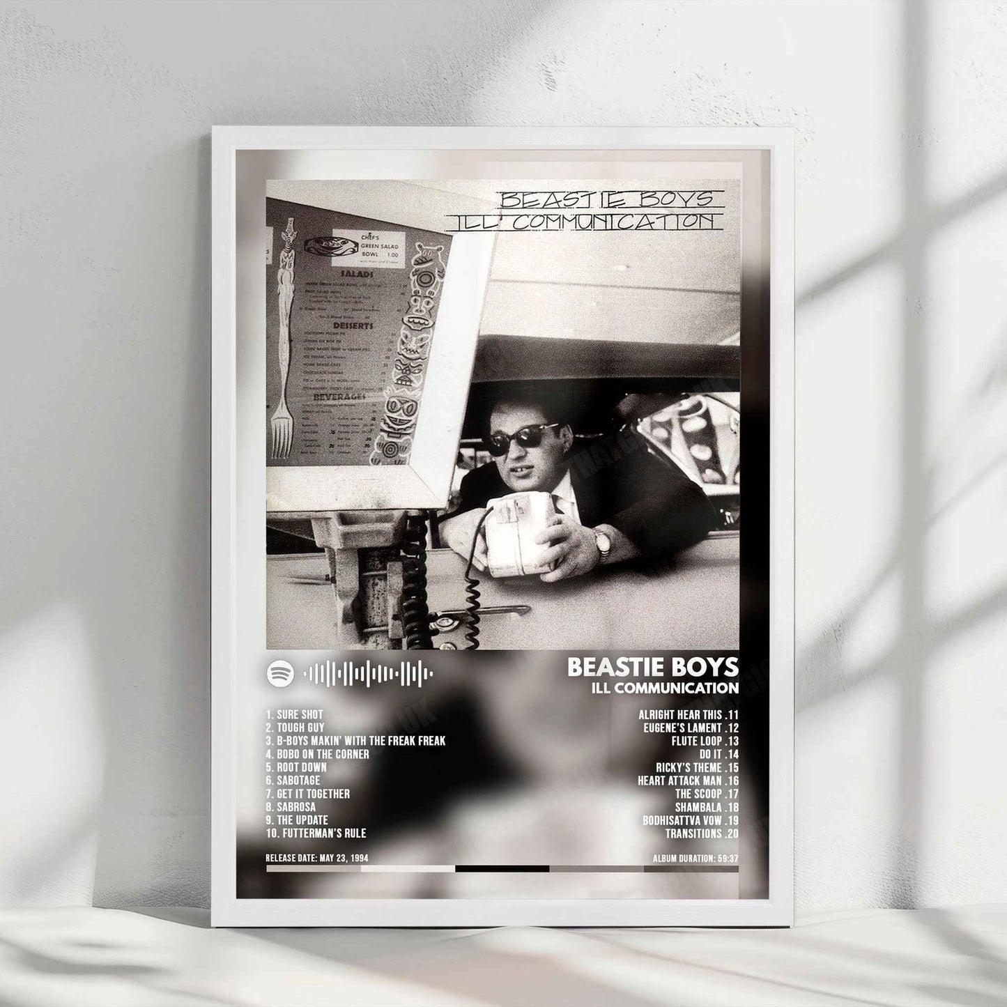 Beastie Boys "Ill Communication" Album Cover Poster - with Complete Tracklist