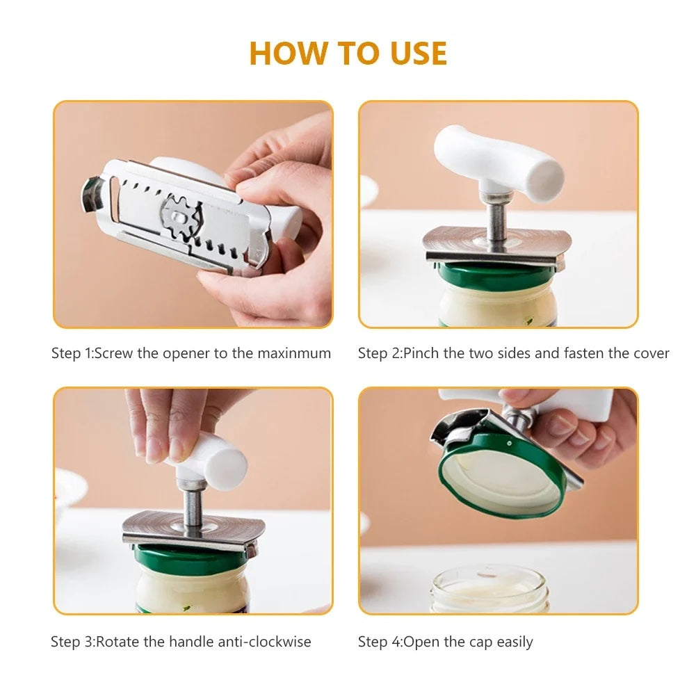 Metal jar opener
