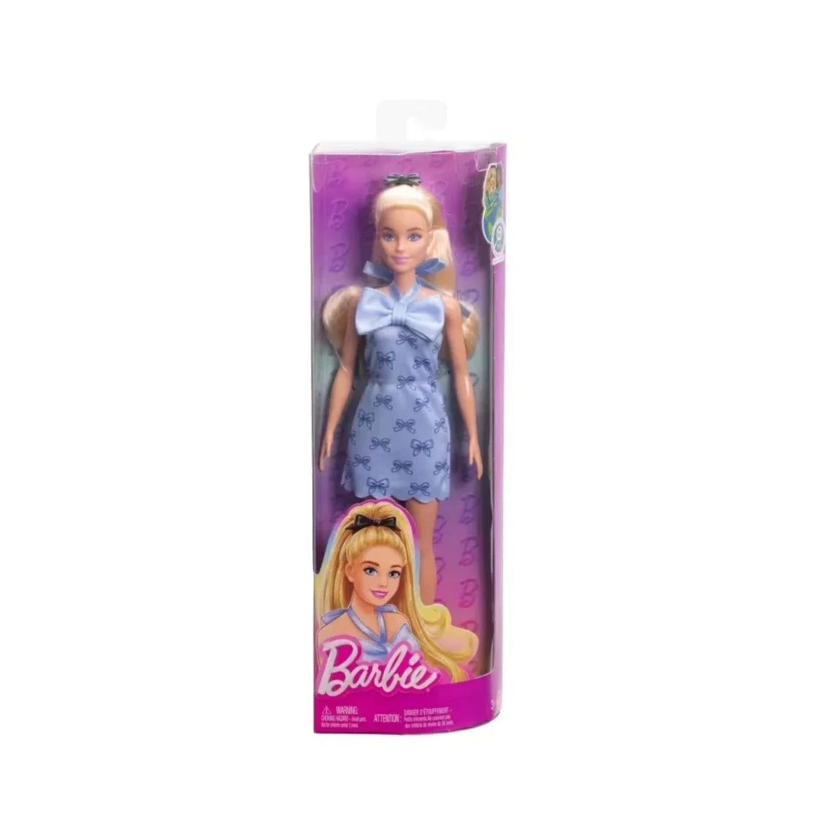 Barbie Fashionistas Doll 237 with Blue Bows Dress