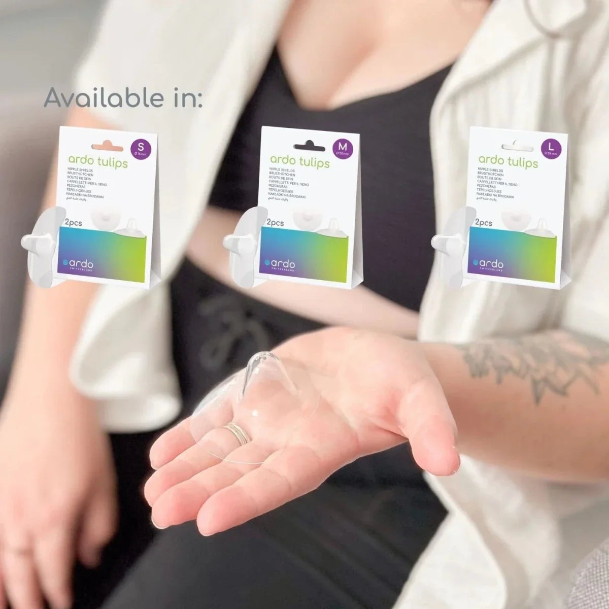 Ardo Tulips Contact Nipple Shields S Size 2 pcs