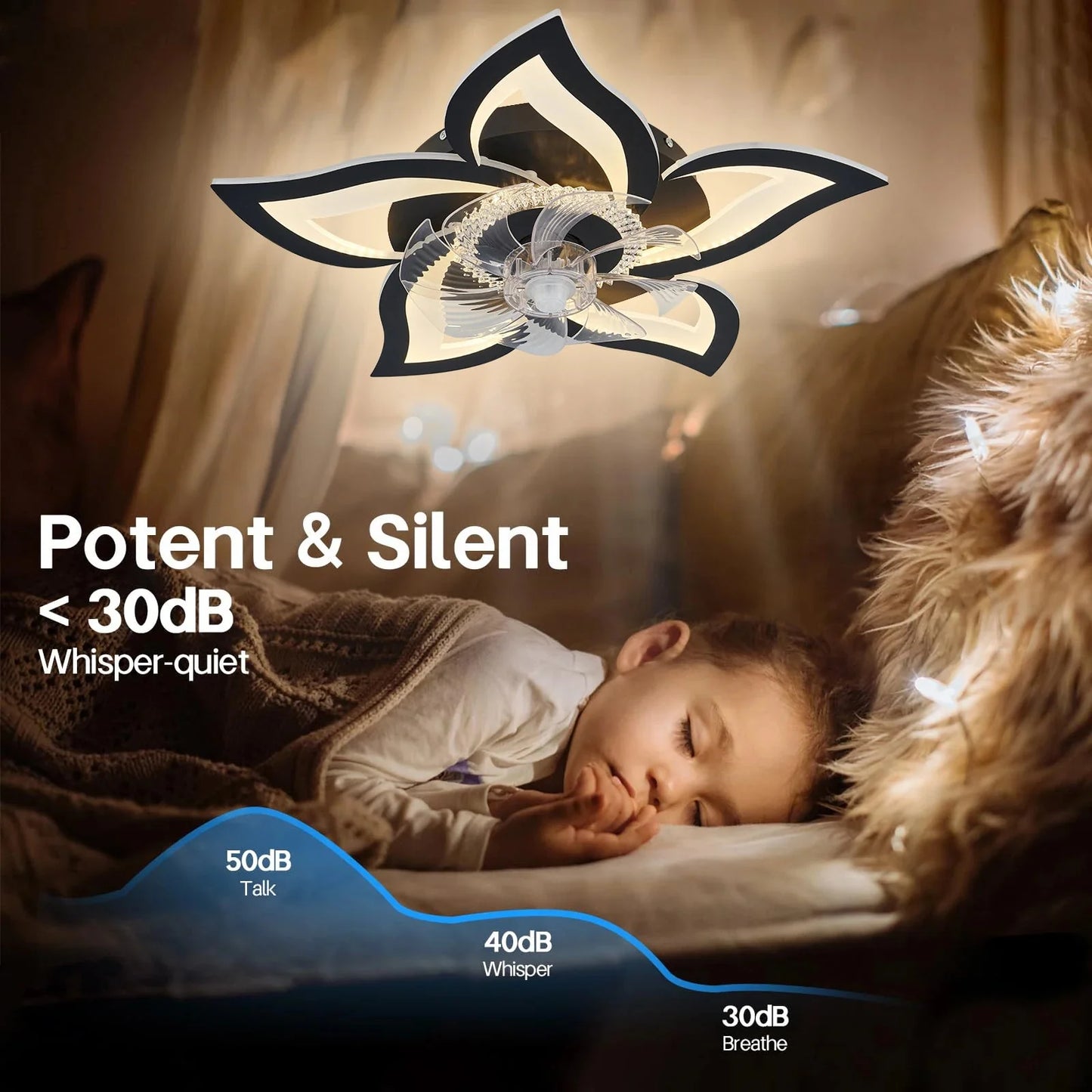 Ceiling Fans With Lights Smart Switch Modern Led Ceiling Fan Lamp