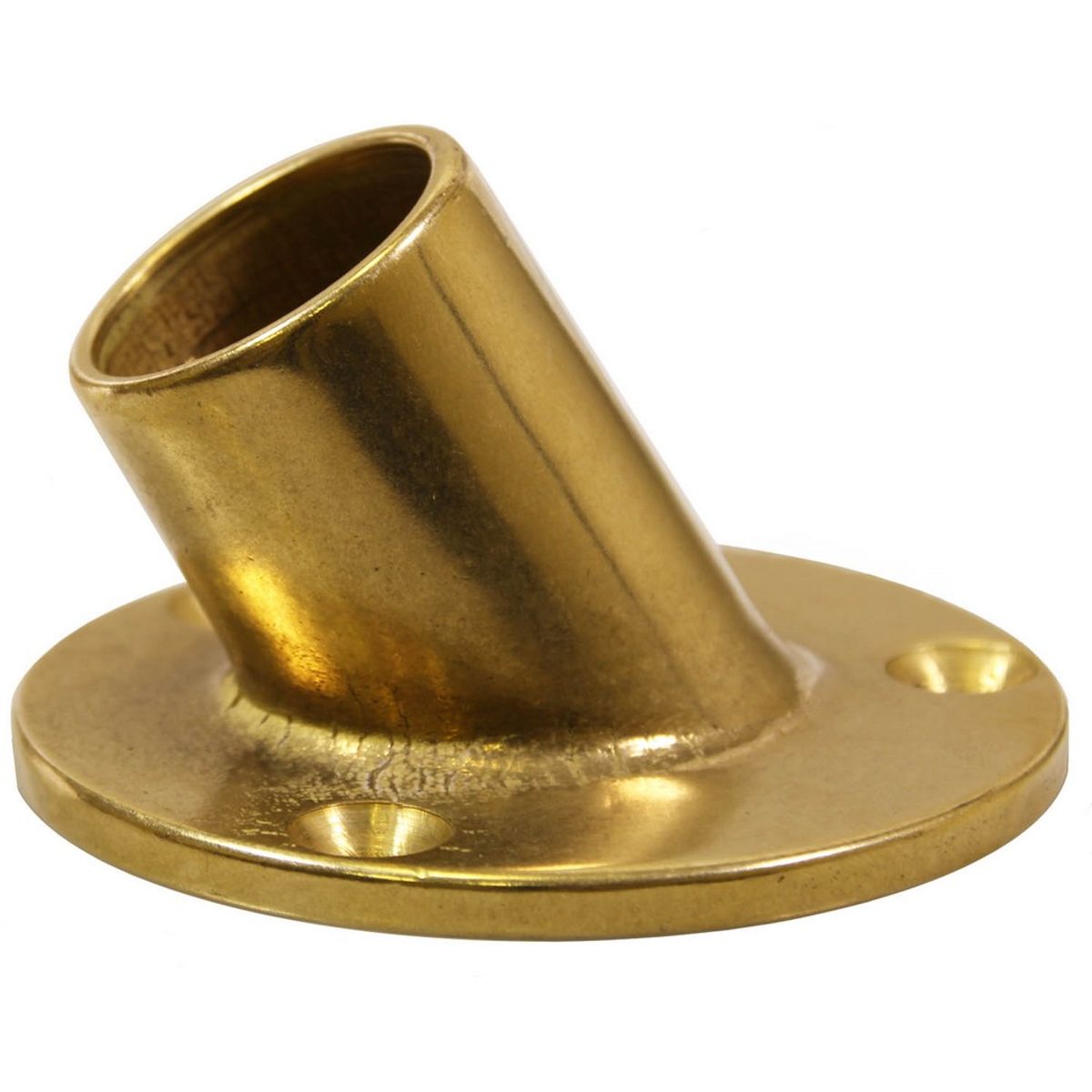 AG Brass Flag Socket Inclined (1")
