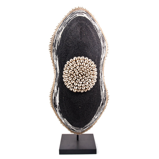 Cameroon Beaded Shield - Oblong -  17A