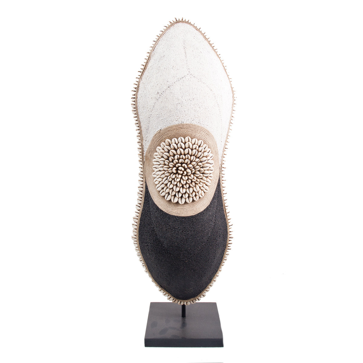 Cameroon Beaded Shield - Oblong - 17F