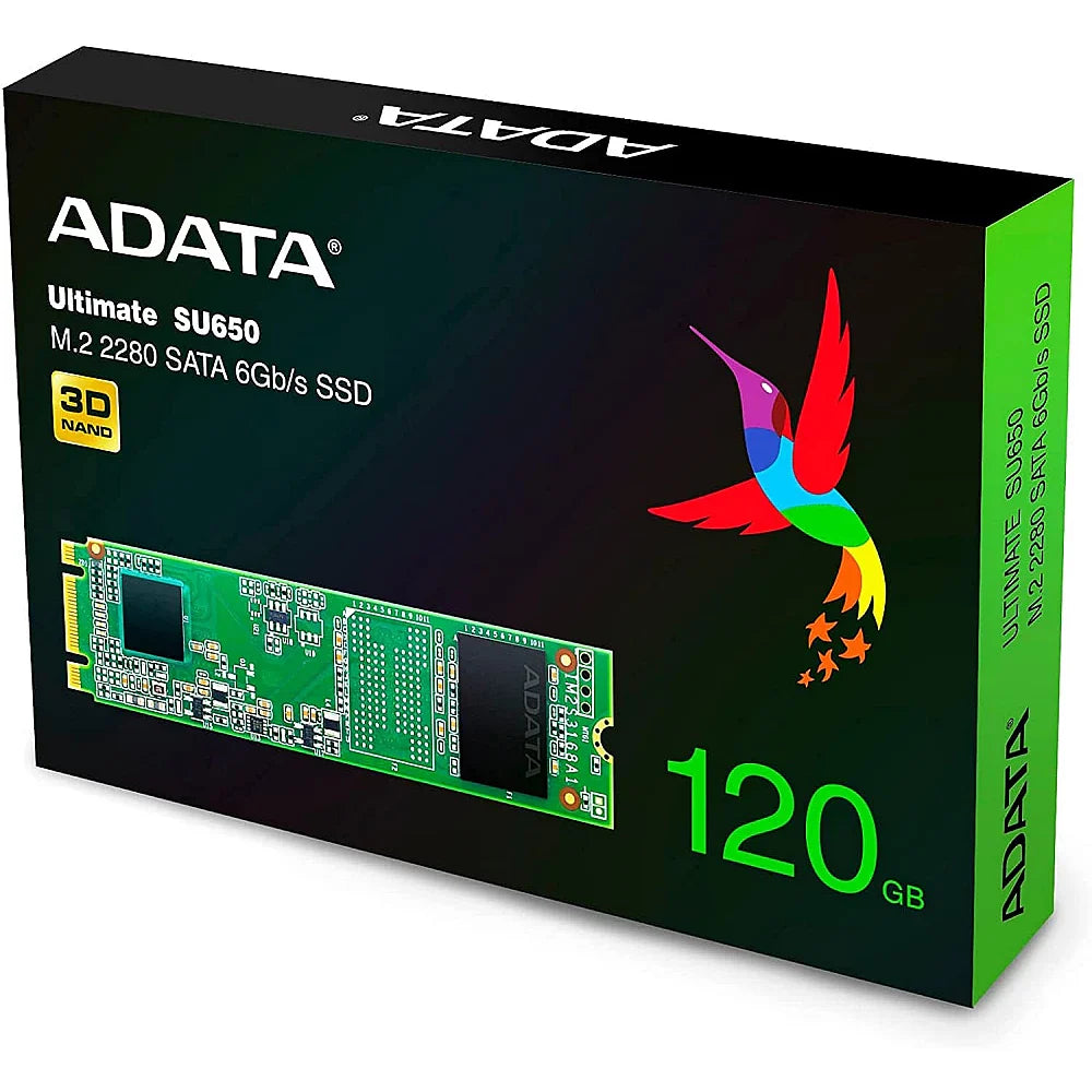 ADATA Ultimate SU650 M.2 2280 SATA3 SSD RW 550/510 MBs - Up to 1TB