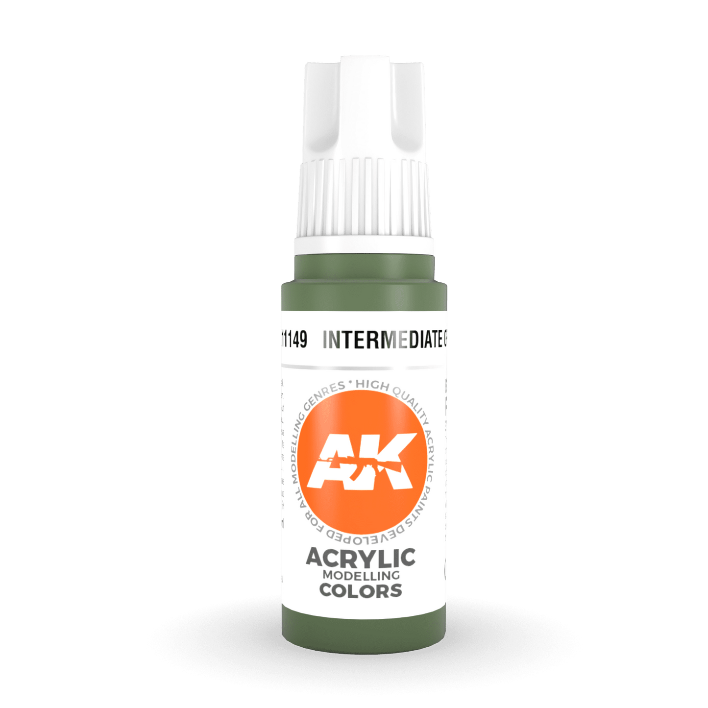 AK Interactive 3rd Gen Acrylic - Intermediate Green 17ml (AK11149)