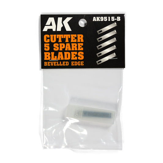 AK Interactive - Bevelled Edge Replacement (5 Spare Blades) AK9515-B