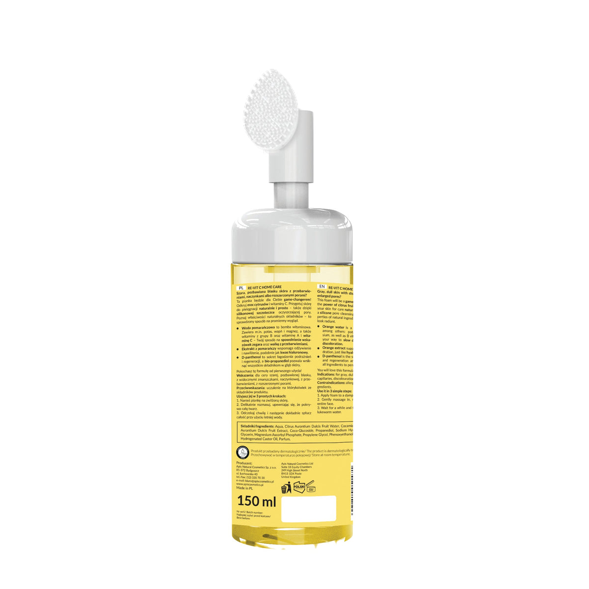 APIS Re‑Vit C Brightening Vitamin C Facial Cleansing Foam | 150 ml
