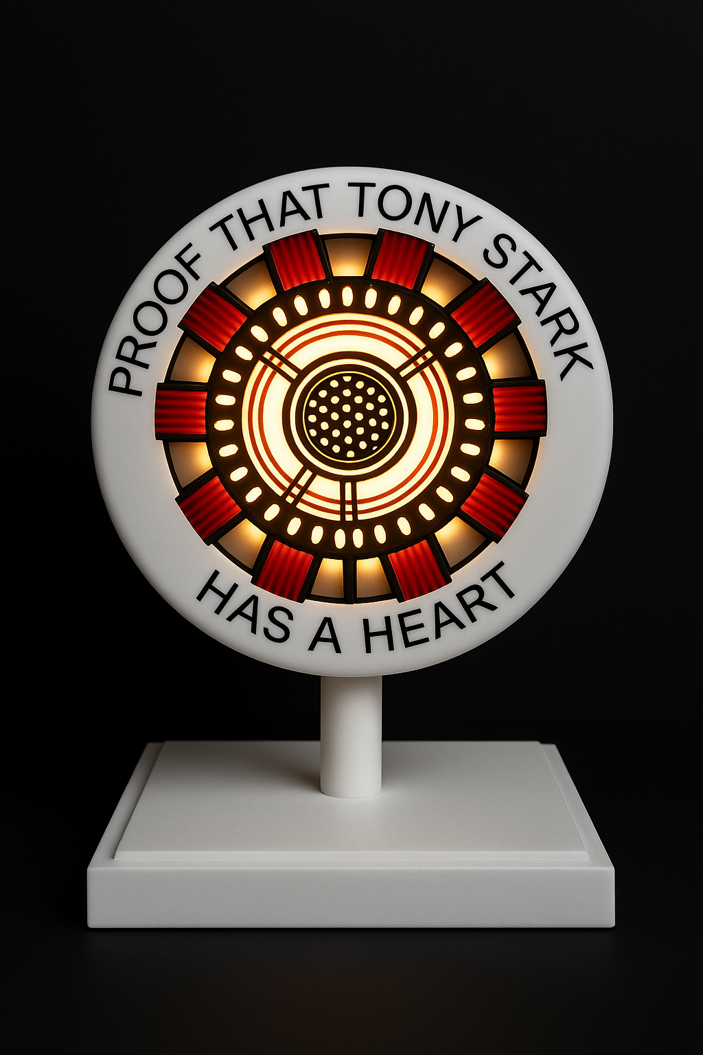 Arc Reactor Tribute Lamp – “Proof That Tony Stark Has a Heart” WHITE