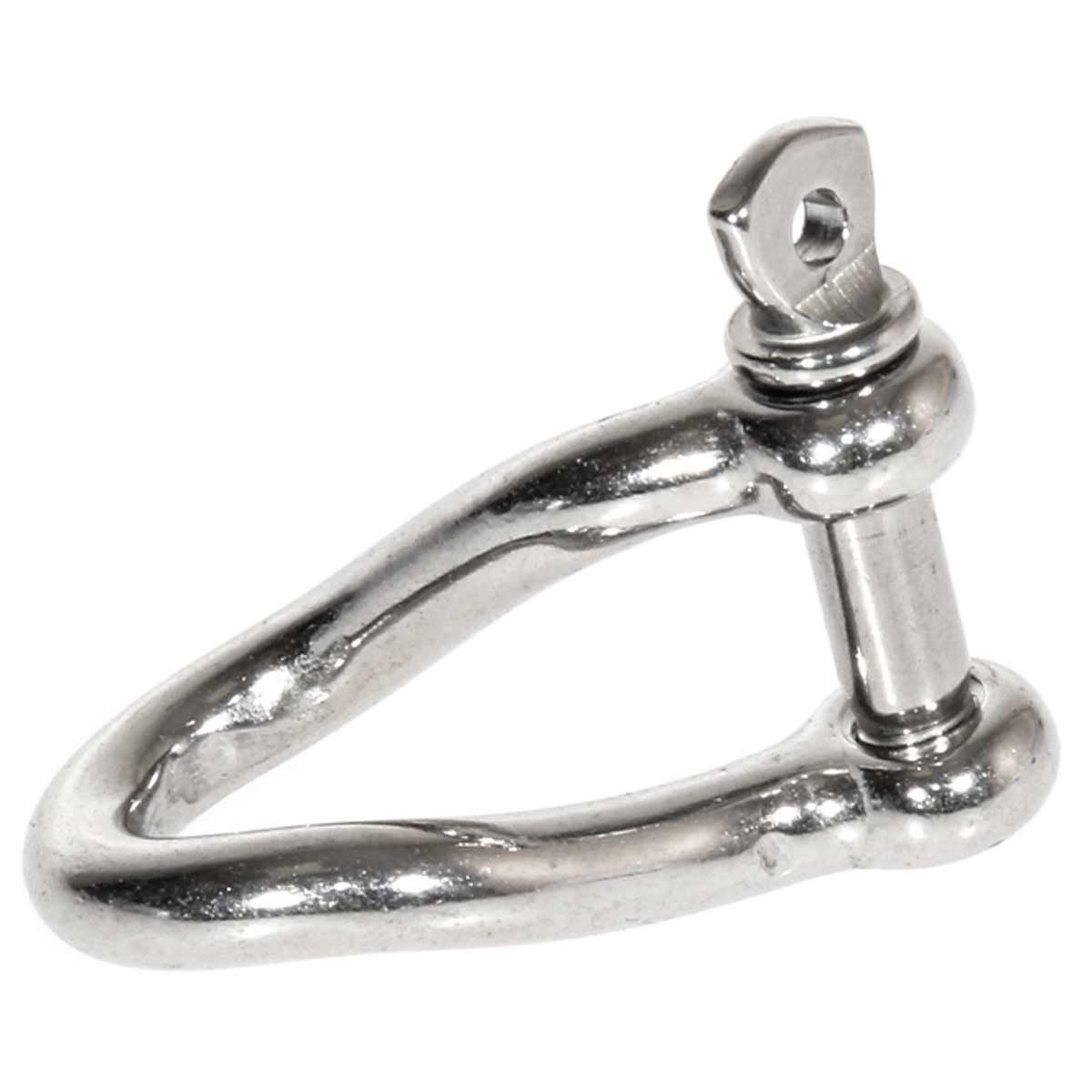 AG Shackle Stainless Steel 'Twisted' 6mm