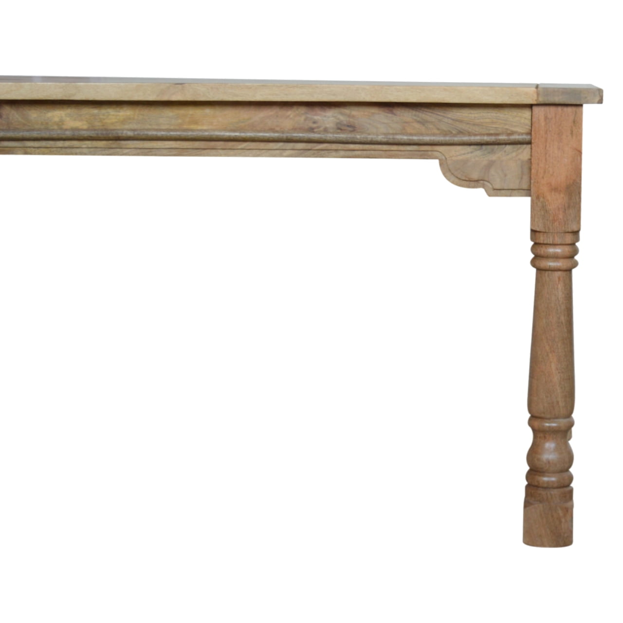 Granary Extension Dining Table Solid Mango Wood Rustic Elegant Design