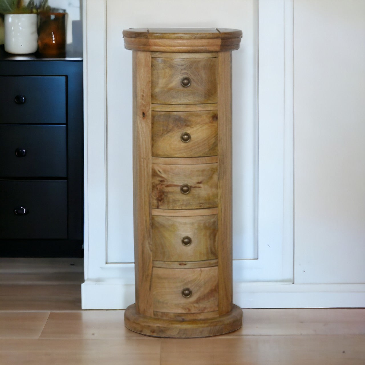 Granary 5 Drawer Slim Drum Chest