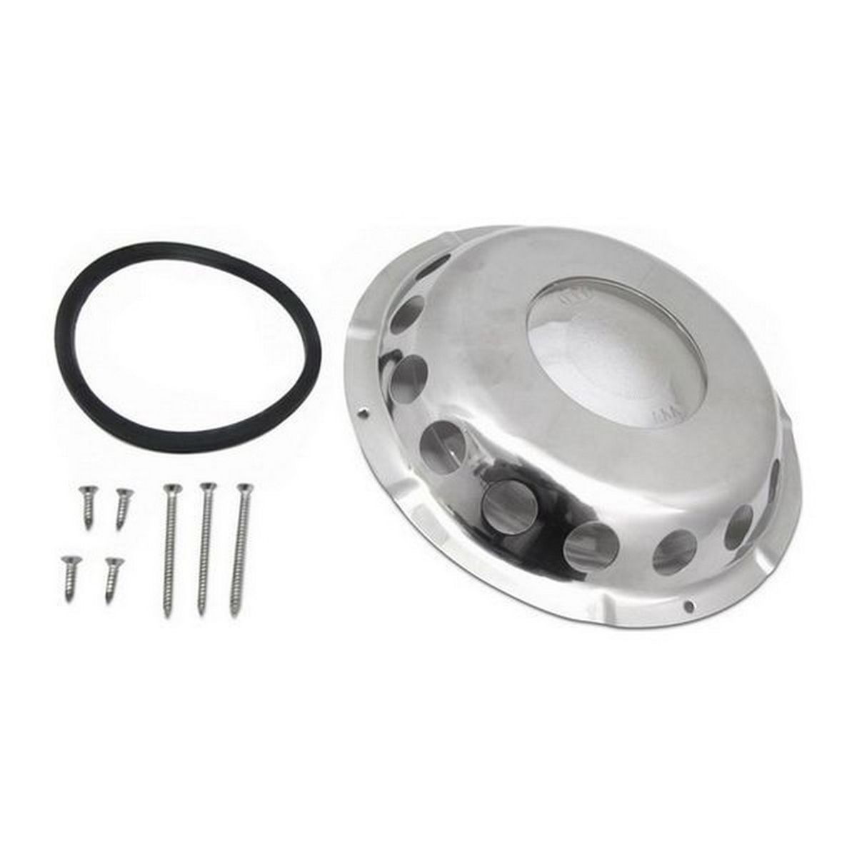 AAA Mushroom Air Vent (228mm OD / Stainless Steel with Clear Centre) AV-112