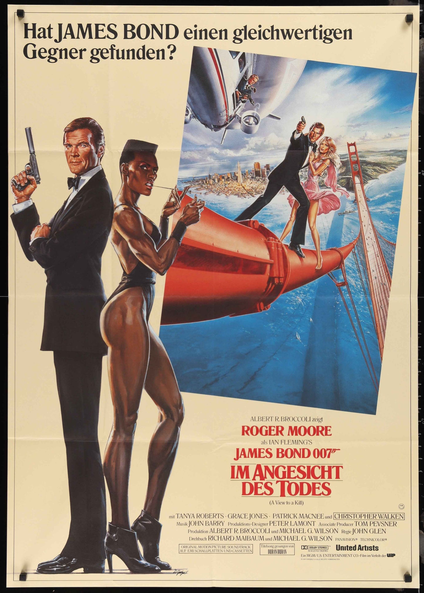 A View To A Kill (1985) Original German A0 Movie Poster -  James Bond 007