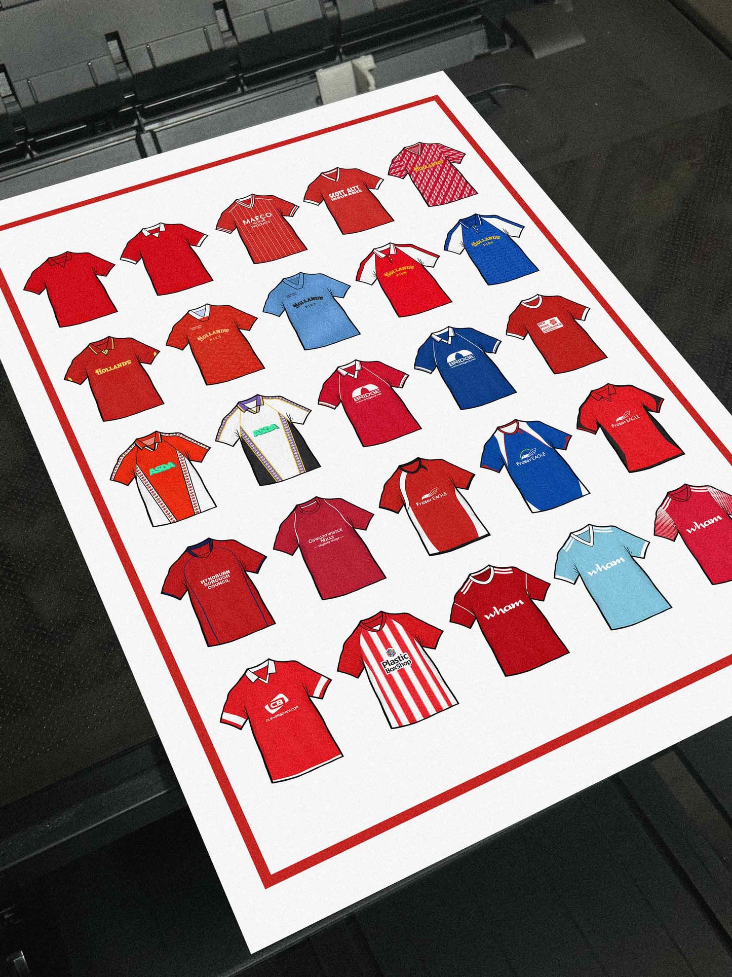 Accrington Retro Shirts Football Print