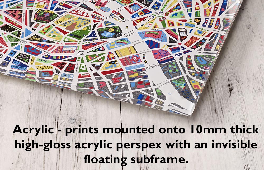 "Pictorial Map of the British Isles" on Framed Prints, Print-only, Framed Canvas, Acrylic, Canvas