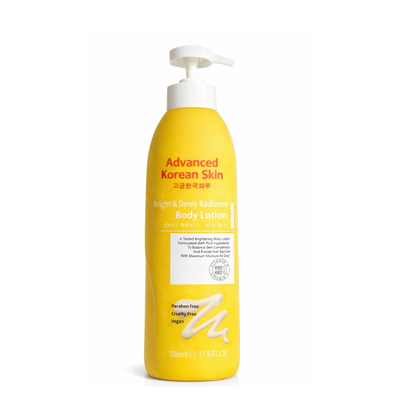 Advanced Korean Skin Bright and Dewy Body Lotion – Glow Body Lotion with Vitamin C & E