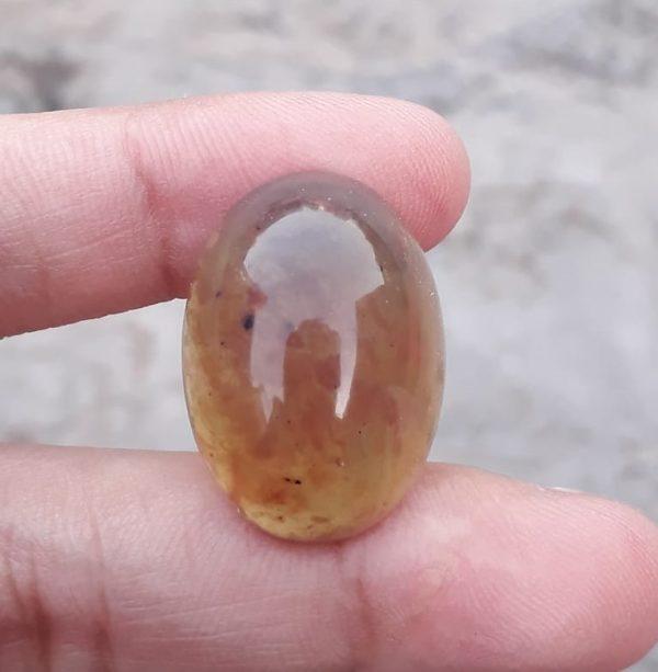 11ct Natural Amber Cabochon - also called Gold of the North - 14.8x17.5mm