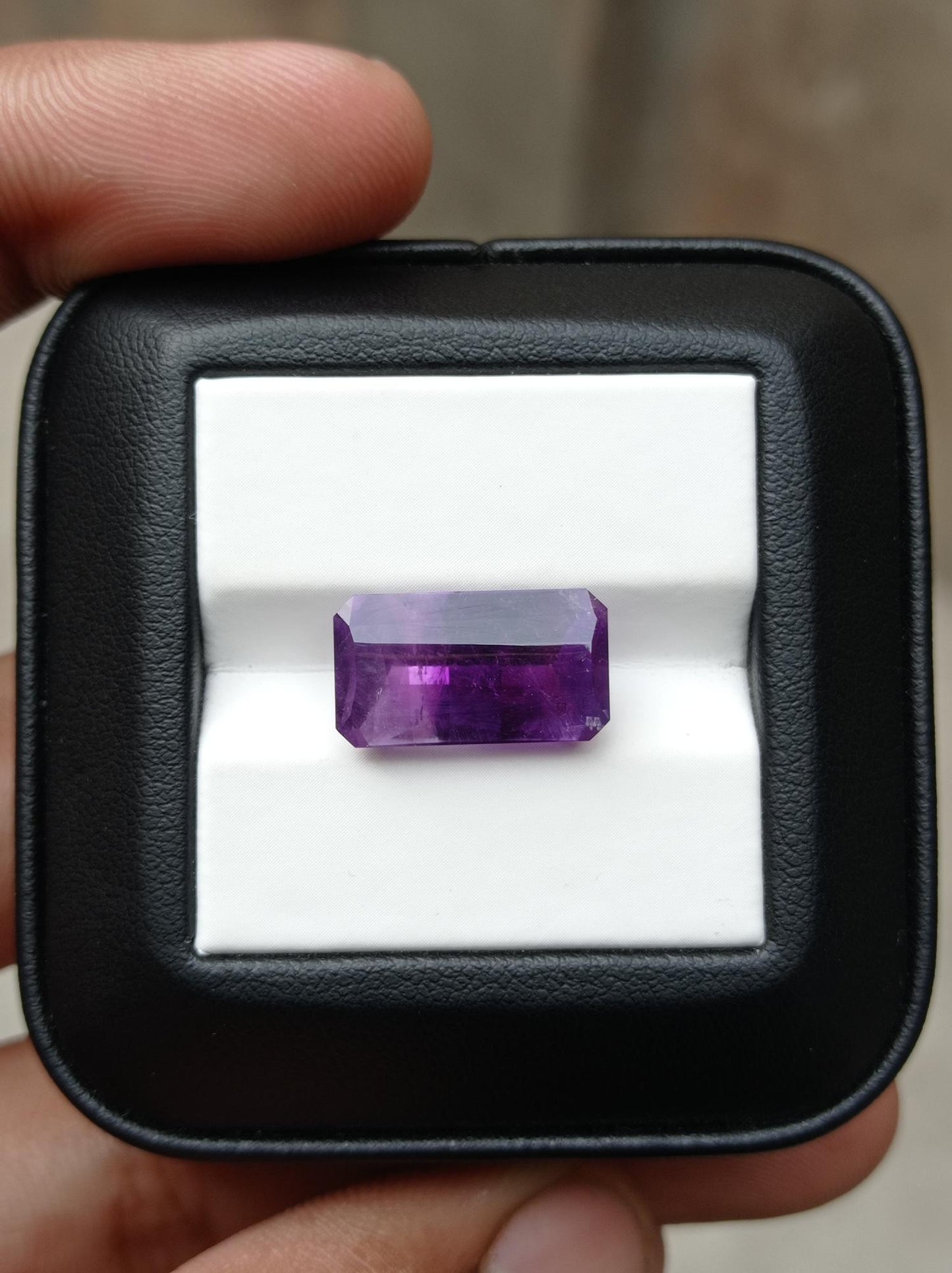 8.85ct Amethyst Fancy Cut - Natural Amethyst Crystal - 16x9x8mm