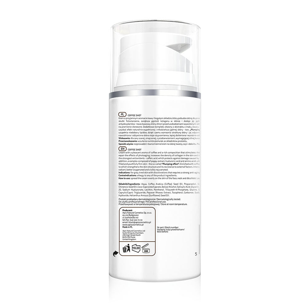 Apis Coffee Shot Anti‑Ageing Face Cream with Caffeic Acid | 100 ml