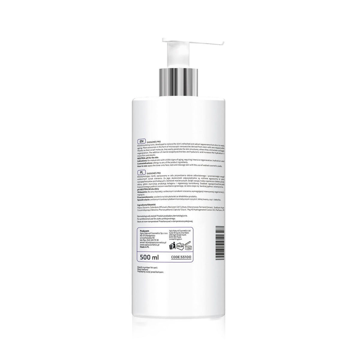 Apis EXOSOMES PRO Biostimulating Toner with Plant Exosomes | 500ml