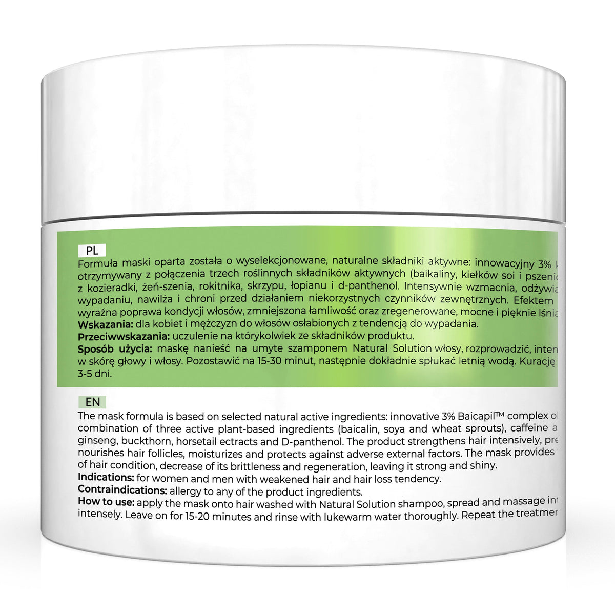 Apis Natural Solution Anti‑Hair Loss Strengthening Mask | 200 ml