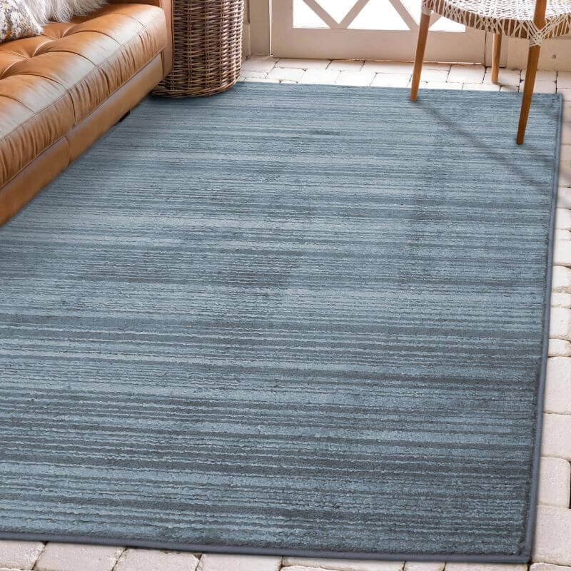 Arlo Textured Rug – Soft Tone Stripes