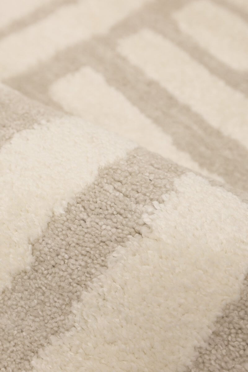 Ava Pave Wave Illusion Rug – Cream Abstract