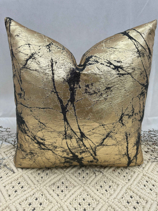 The Couture Cushion - The Gold and Black Cooper - Style No. 119b
