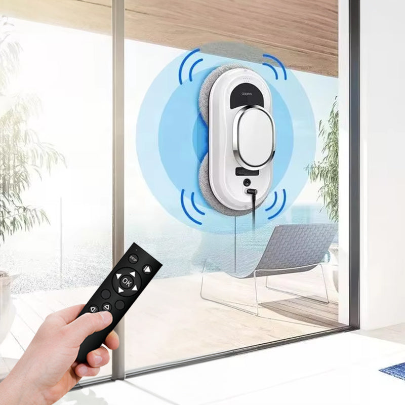 5600Pa Smart Window Cleaning Robot   Auto-Guided, Remote-Controlled Glass Cleaner for Home Use