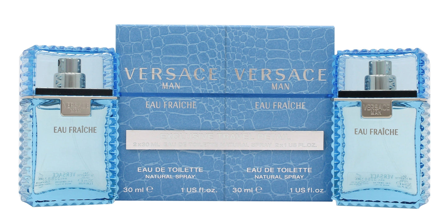 Versace Man Eau Fraiche Gift Set 2 x 30ml EDT Spray
