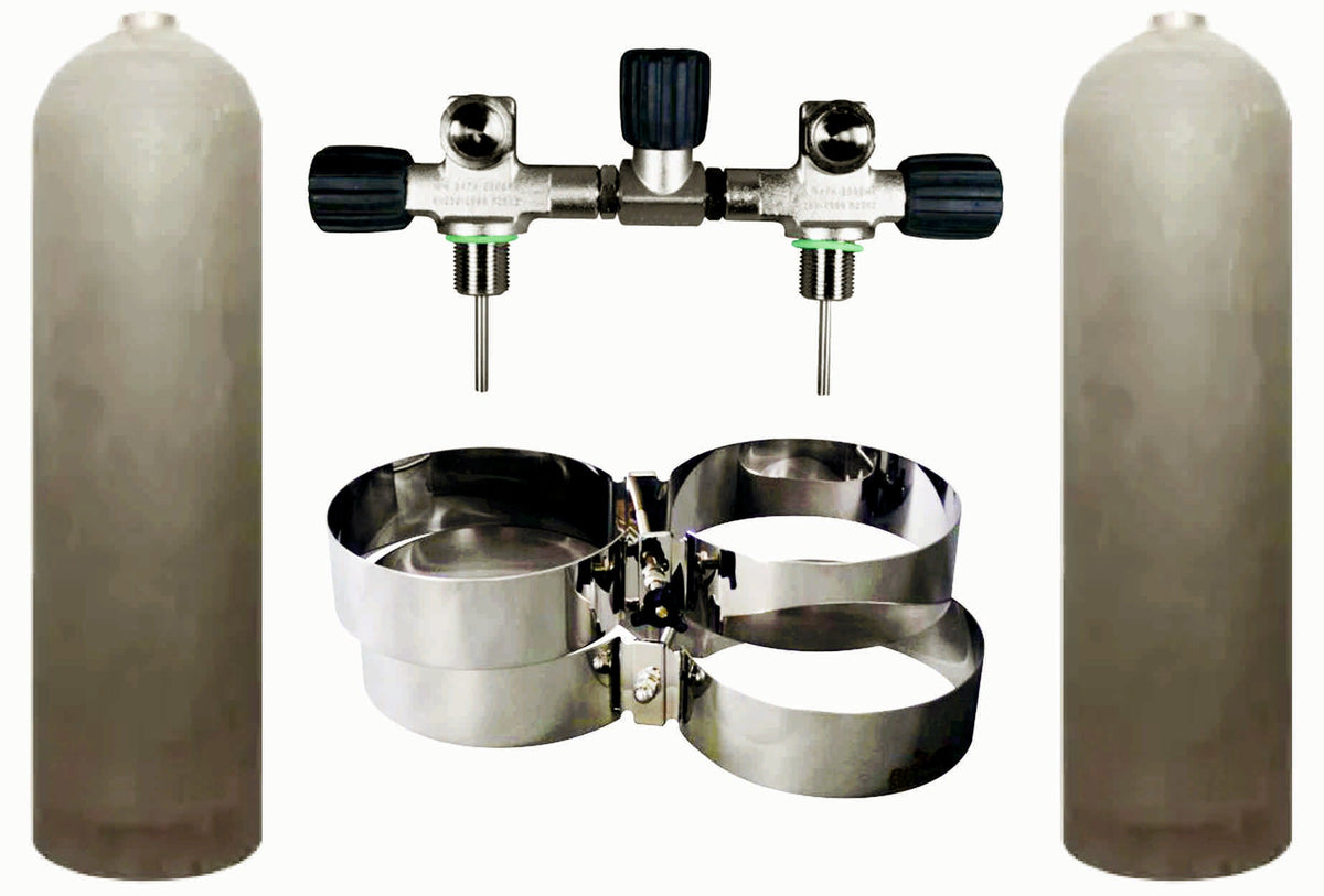 BTS MES 11.1 Litre 207 Bar Aluminium Natural Twin Set S16816658