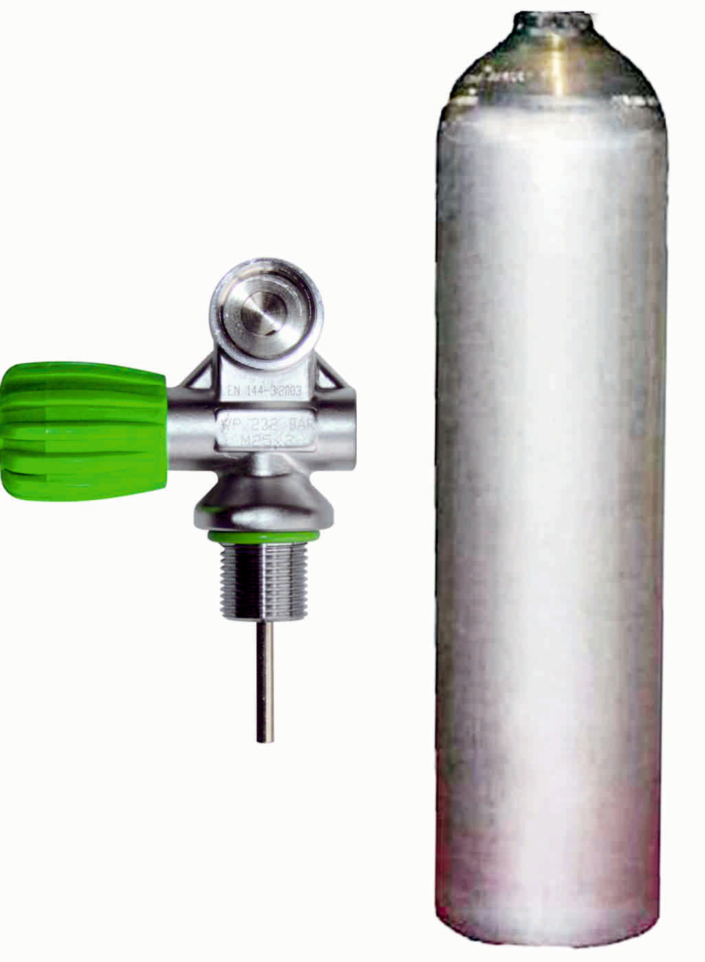 BTS 5.7 Litre 207 Bar Natural Luxfer Aluminium Cylinder with M26 Valve S16416693
