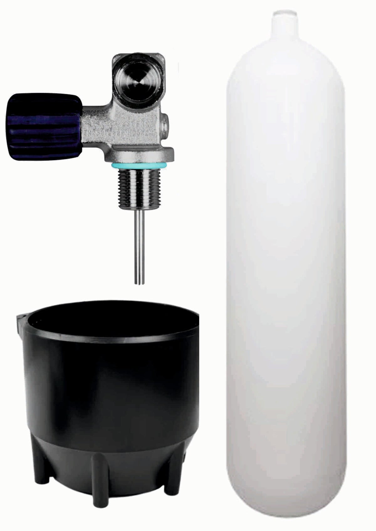 BTS 12 Litre 232 Bar Tall Cylinder with DIN Valve & Boot S16116638