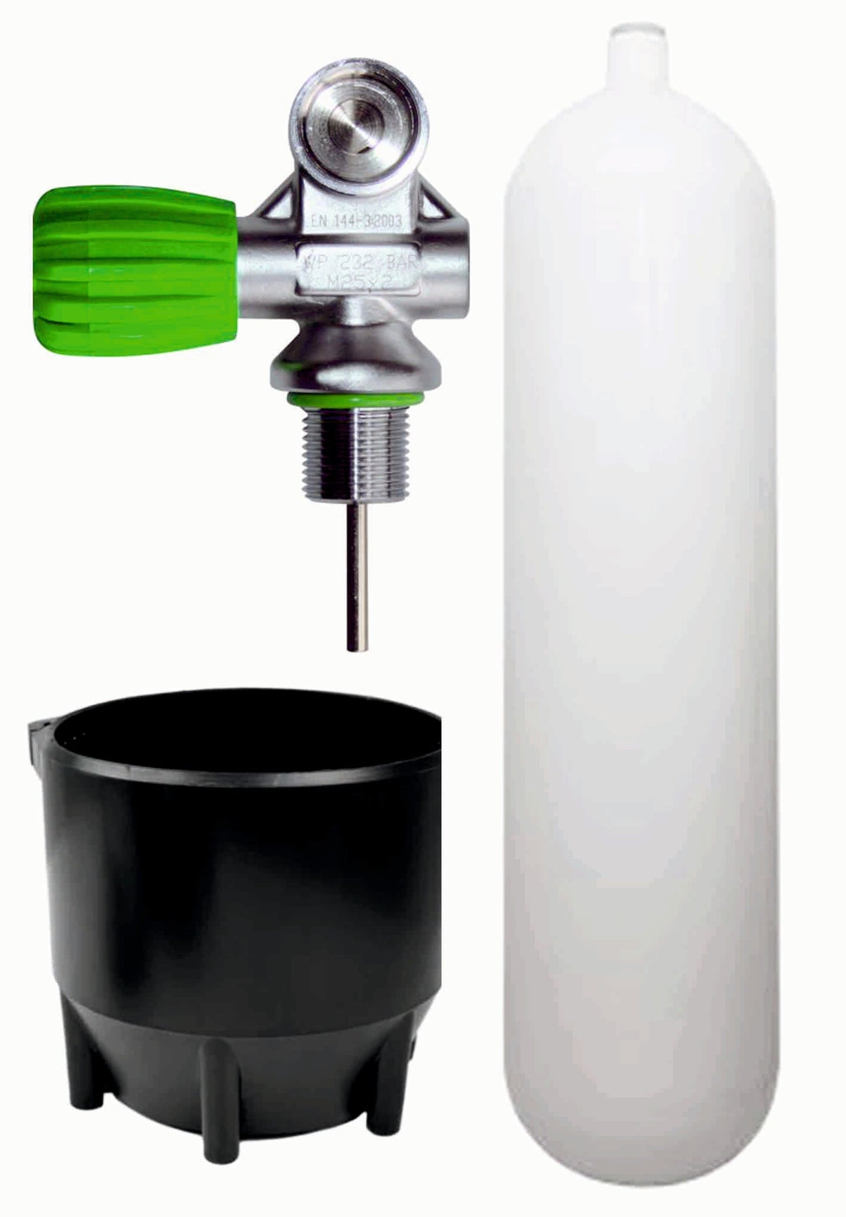 BTS 12 Litre 232 Bar Tall Cylinder with M26 Valve & Boot S16816605