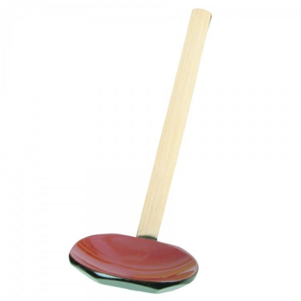Red Bamboo Soup Spoon 70mm x 190mm