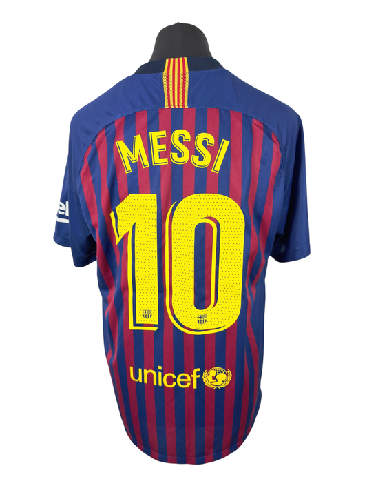 Barcelona 2018-19 Home - Size XL - Messi 10
