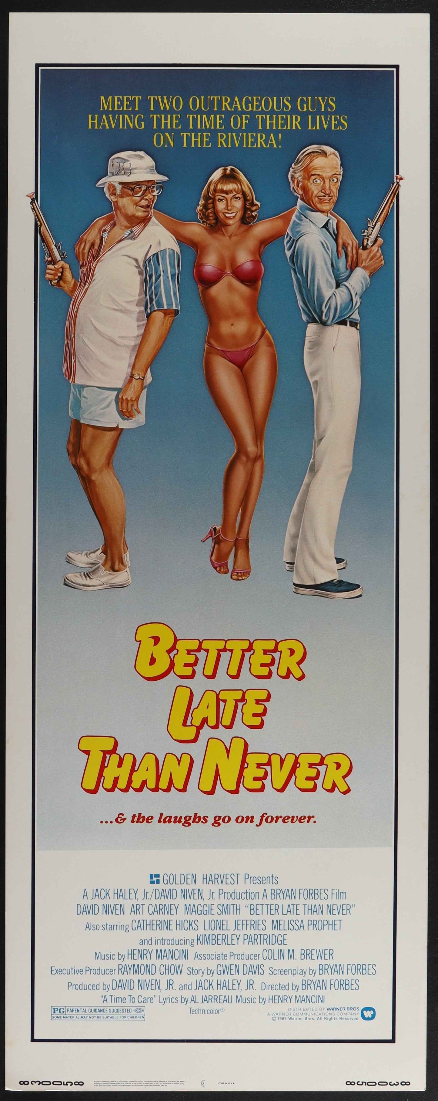Better Late Than Never (1983) Original US Insert Movie Poster