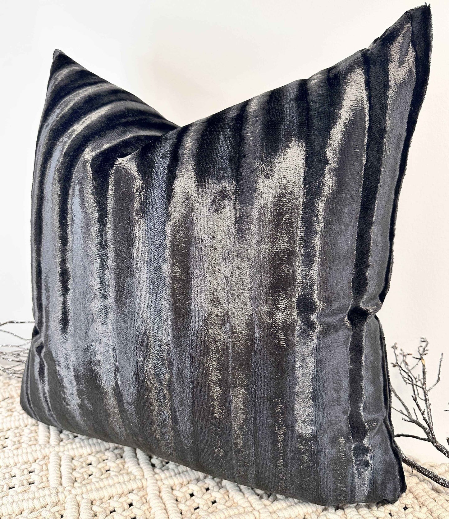 The Couture Cushion - The Black Brioni - Style No. 216