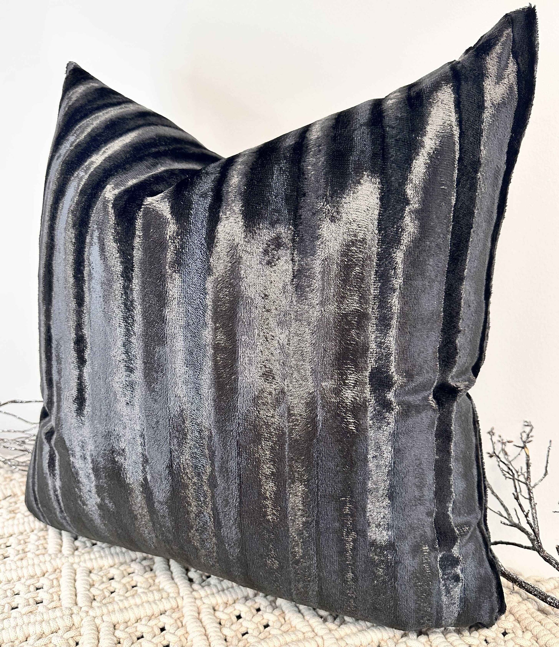 The Couture Cushion - The Black Brioni - Style No. 216