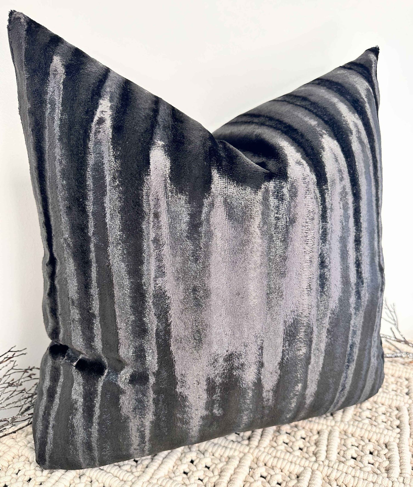 The Couture Cushion - The Black Brioni - Style No. 216