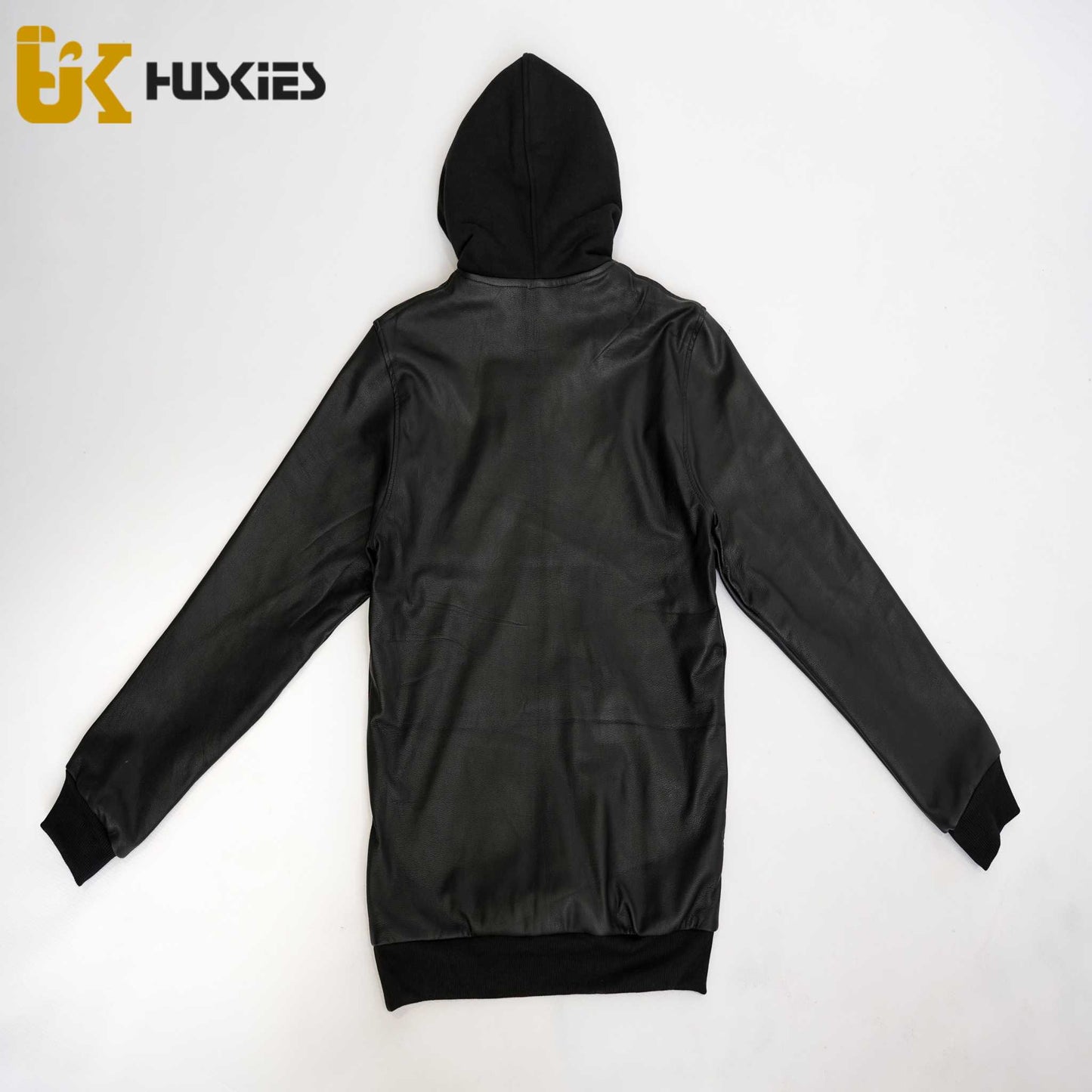 Black Hoodie - Premium Lambskin Leather